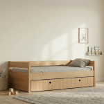 Casakids Kiddy Natural Παιδικό Κρεβάτι Montessori 3 σε 1 με Αφαιρούμενη Σκεπή CK00101
