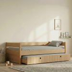 Casakids Kiddy Natural Παιδικό Κρεβάτι Montessori 3 σε 1 με Αφαιρούμενη Σκεπή CK00101