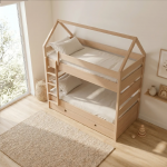 Casakids Kiddy Natural Μασίφ Παιδική Κουκέτα Διαιρούμενη CK00105 Casakids Kiddy Natural Μασίφ Παιδική Κουκέτα Διαιρούμενη CK00105