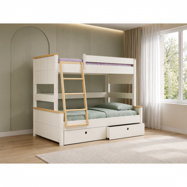 CasaKids Mode Διαιρούμενη Κουκέτα 90/110 με Μεγαλύτερο Κάτω Κρεβάτι CK00107