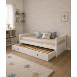 Casakids Συρόμενο Κρεβάτι με Τάβλες Λάκα 90cm CK00110 Casakids Συρόμενο Κρεβάτι με Τάβλες Λάκα 90cm CK00110