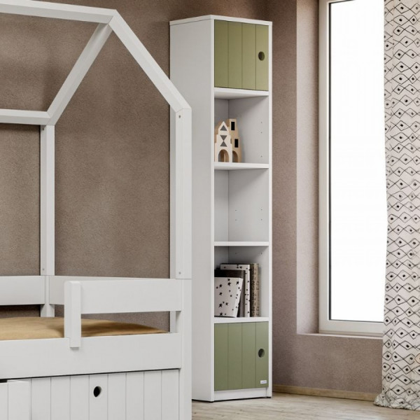 Casakids Στενή Βιβλιοθήκη Με 2 Πορτάκια CK00088