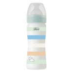 Chicco Μπιμπερό Πλαστικό Well Being Boy 250ml 2m+ 28623-21