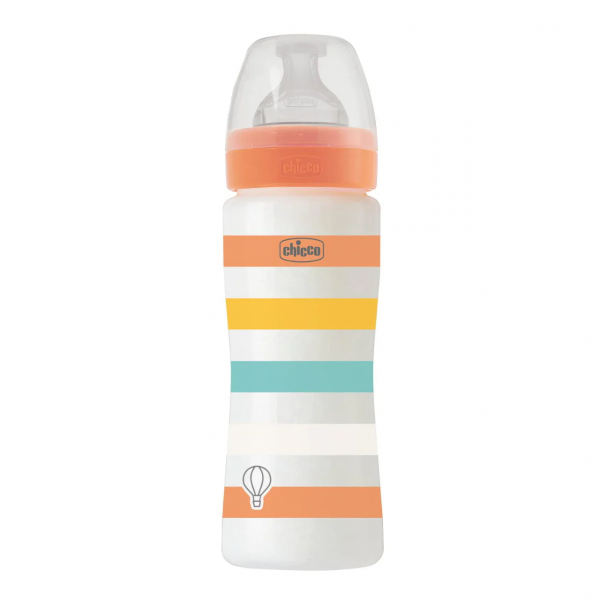 Chicco Μπιμπερό Πλαστικό Well Being Unisex 330ML 4m+ 28637-31