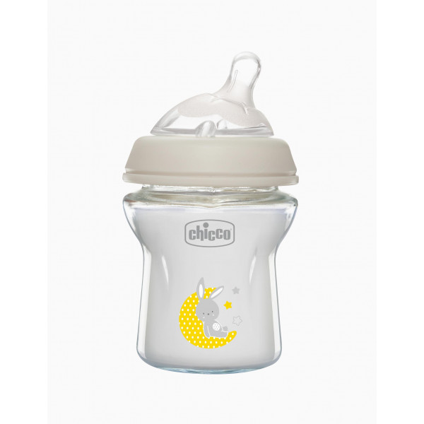 Chicco Γυάλινο Μπιμπερό Natural Feeling 150ml 0M+  81211-30