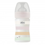Chicco Πλαστικό Μπιμπερό Well Being Κατά των Κολικών Ροζ 150ml Για 0+ Μηνών A60-28611-11