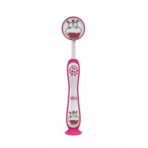 Chicco Οδοντόβουρτσα Hippo 3-6 Ετών Ροζ L80-12083-00