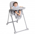 Chicco Κάθισμα Φαγητού Polly Armonia Steel P04-87140-05 Chicco Κάθισμα Φαγητού Polly Armonia Steel P04-87140-05