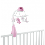 Chicco Παιχνίδι Κούνιας-Προβολέας Rainbow ΡΟΖ 0M+ Y01-11041-10