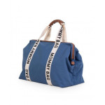 Childhome Τσάντα Αλλαγής Mommy Bag Sinature Canvas Indigo BR77287