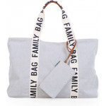 Childhome Τσάντα Αλλαγής Family Bag Signature Canvas Off White BR77291