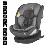 Coccolle Κάθισμα Αυτοκίνητου Nyota iSize 40 εως 150cm Diamond Black 324087060