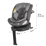 Coccolle Κάθισμα Αυτοκίνητου Sidra iSize 40 εως 150cm Moonlight Grey 324087171 