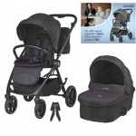 Coccolle Πολυκαρότσι 2 in1 Serry Jet black ΔΩΡΟ  ένα καρεκλάκι φαγητού Ziti 325065460 Coccolle Πολυκαρότσι 2 in1 Serry Jet black ΔΩΡΟ  ένα καρεκλάκι φαγητού Ziti 325065460