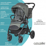 Coccolle Πολυκαρότσι 2 in1 Serry Moss green ΔΩΡΟ  ένα καρεκλάκι φαγητού Ziti 325065481 Coccolle Πολυκαρότσι 2 in1 Serry Moss green ΔΩΡΟ  ένα καρεκλάκι φαγητού Ziti 325065481