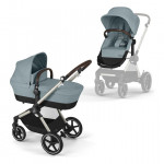 Cybex Καρότσι Eos Lux 2-in-1 Sky Blue (Taupe Frame) 522003829
