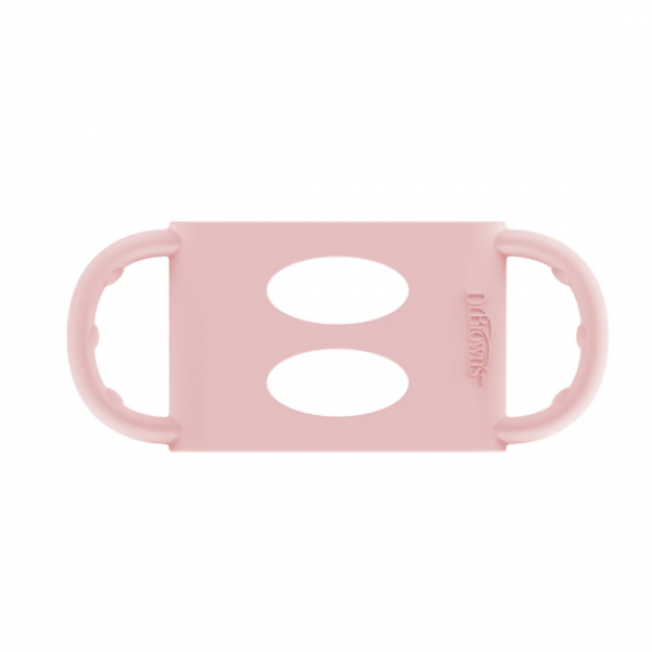 Dr. Browns Λαβές Σιλικόνης για Φαρδύ Μπιμπερό Ροζ AC008