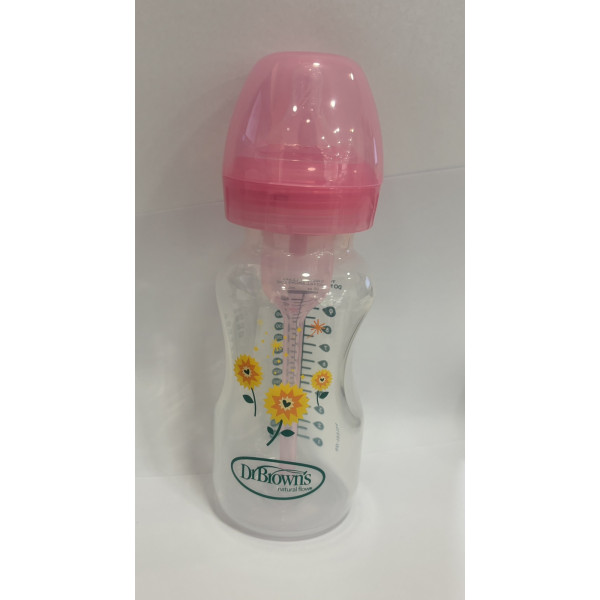 Dr Brown s Μπιμπερό Πλαστικό Options+ Με φαρδύ λαιμό Poz 270ml WB91801