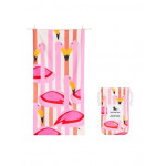 Dock & Bay Παιδική πετσέτα Θαλάσσης - Flamboyant Flamingos Microfiber (Μικροϊνες) 160x90 εκ 0650966968489