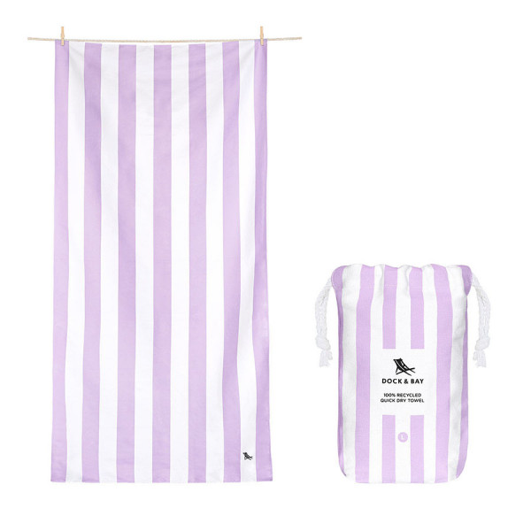 Dock & Bay Πετσέτα θαλάσσης Quickdry Cabana - Lombok Lilac Large 5060668833414