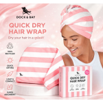 Dock & Bay Πετσέτα μαλλιών Τουρμπάνι Hair Wrap Malibu Pink 5060668839072