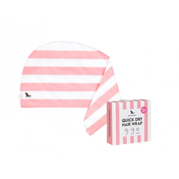 Dock & Bay Πετσέτα μαλλιών Τουρμπάνι Hair Wrap Malibu Pink 5060668839072