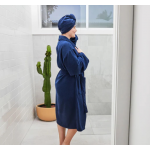 Dock & Bay Πετσέτα μαλλιών Τουρμπάνι με ελαφριά πικέ ύφανση 63x26cm Nautical Navy 5060668839102