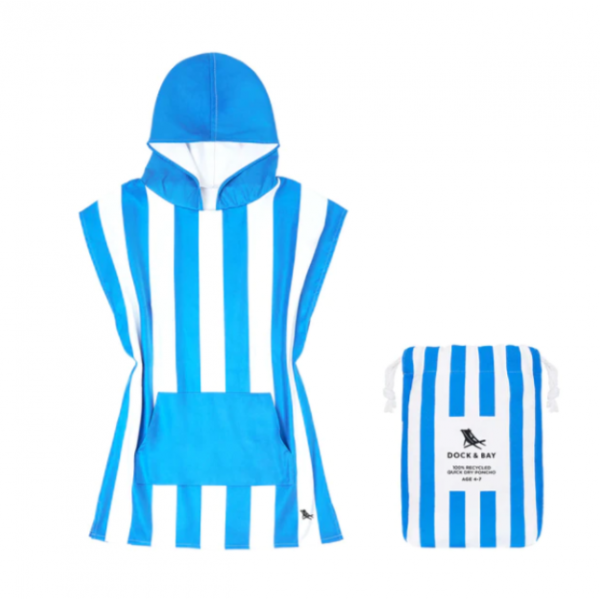 Dock & Bay Παιδικό πόντσο Quickdry 3-5 ετών Bondi Blue Microfiber 5061011621290