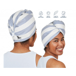 Dock & Bay Πετσέτα μαλλιών Τουρμπάνι με ελαφριά πικέ ύφανση 63x26cm Storm Cloud 5061011622365 Dock & Bay Πετσέτα μαλλιών Τουρμπάνι με ελαφριά πικέ ύφανση 63x26cm Storm Cloud 5061011622365