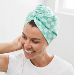 Dock & Bay Πετσέτα μαλλιών Τουρμπάνι Hair Wrap Check Mate 5061011623201 Dock & Bay Πετσέτα μαλλιών Τουρμπάνι Hair Wrap Check Mate 5061011623201