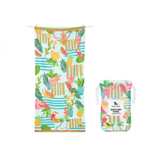 Dock & Bay: Παιδική Πετσέτα θαλάσσης Quickdry Tropicana Treat 160x90cm 5061011623423