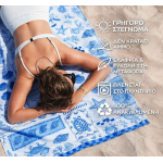 Dock & Bay Πετσέτα θαλάσσης Quickdry XL 200x90cm Grecian Shores Μικροϊνες 5061011623485