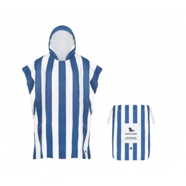 Dock & Bay Πόντσο ενηλίκων Quickdry Whitsunday Blue Microfiber 5061011623829