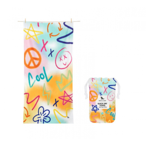 Dock & Bay: Παιδική πετσέτα θαλάσσης - Sand to Streets Microfiber 130x70cm 5061011623904