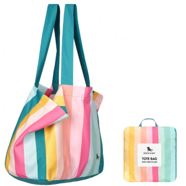 Dock & Bay Υφασμάτινη τσάντα πολλαπλών χρήσεων από 100% ανακυκλώσιμα υλικά Coastal Candy 5061011624215