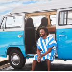 Dock & Bay Πόντσο Ενηλίκων Quickdry Bondi Blue Microfiber Μ 90x70 cm 5061011623836