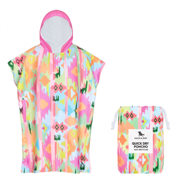 Dock & Bay Πόντσο ενηλίκων Quickdry Ibiza Glow Microfiber Large 5061011625380