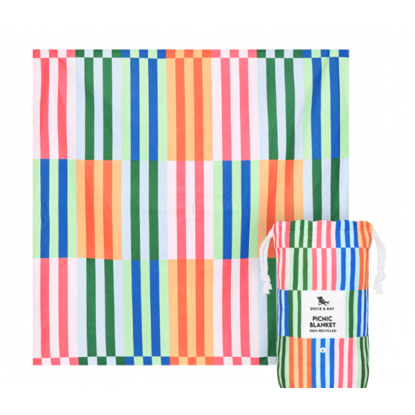 Dock & Bay Κουβέρτα πικνικ 170x170εκ Sugar Sorbet 5061011626318