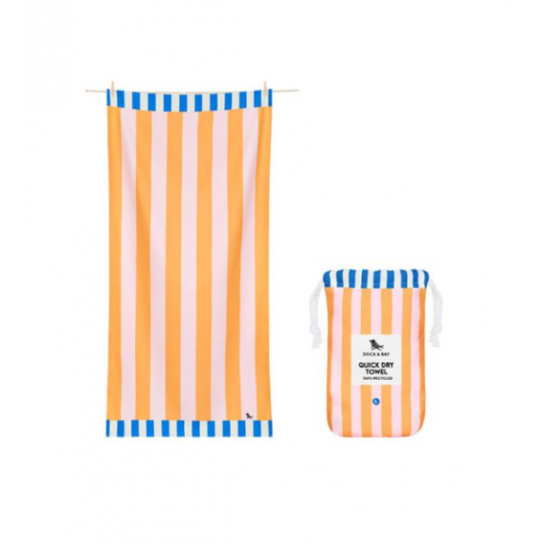 Dock & Bay Πετσέτα θαλάσσης Quickdry Mellow Yellow Microfiber L (160x90εκ.) 5061011628282