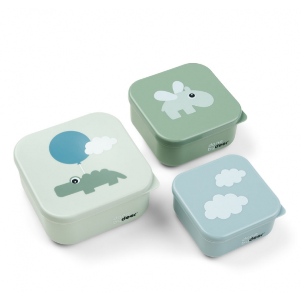 Done by Deer Σετ 3 τμχ happy clouds green 240 ml BR77642