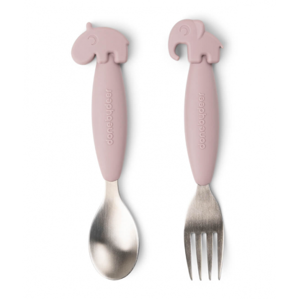 Done by Deer Κουταλι και Πηρουνι Deer Friends Powder 12M+ 2 τεμ BR79504