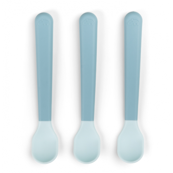 Done by Deer Κουταλια Με Εργονομική Λαβή Από Πλαστικό Blue +0μ 3 τεμ BR79508