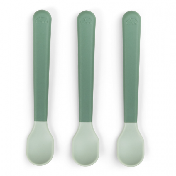 Done by Deer Κουταλια Με Εργονομική Λαβή Από Πλαστικό Green +0μ 3 τεμ BR79509