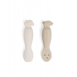 Done by Deer Κουτάλια Από Σιλικόνη Εκπαιδευτικά tiny farm sand 0m+ 2 τεμ BR79514