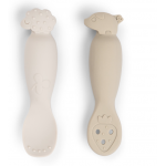 Done by Deer Κουτάλια Από Σιλικόνη Εκπαιδευτικά tiny farm sand 0m+ 2 τεμ BR79514