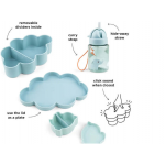 Done by Deer Σετ Φαγητού από Πλαστικό με Αντιολισθητική Βάση Μπλε 3τμχ για 6+ μηνών BR79516