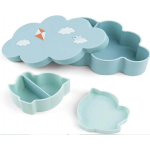 Done by Deer Σετ Φαγητού από Πλαστικό με Αντιολισθητική Βάση Μπλε 3τμχ για 6+ μηνών BR79516