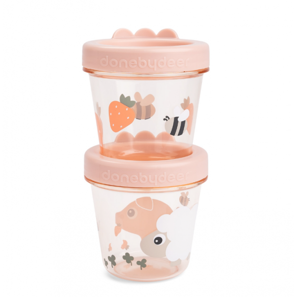 Done by Deer Δοχείο Αποθήκευσης Φαγητού tiny farm powder 2 τεμ 150ml & 150ml BR79517