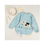 Done by Deer Σαλιάρα μακρύ μανίκι tiny farm blue BR79532 Done by Deer Σαλιάρα μακρύ μανίκι tiny farm blue BR79532