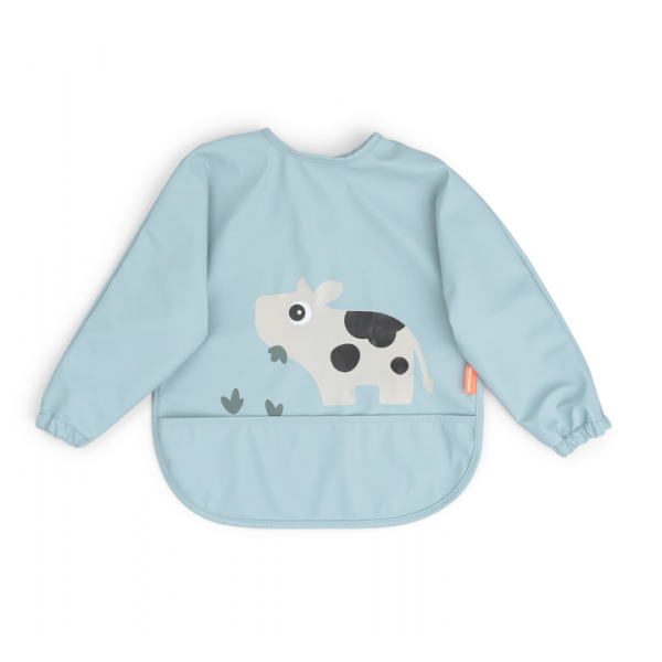 Done by Deer Σαλιάρα μακρύ μανίκι tiny farm blue BR79532